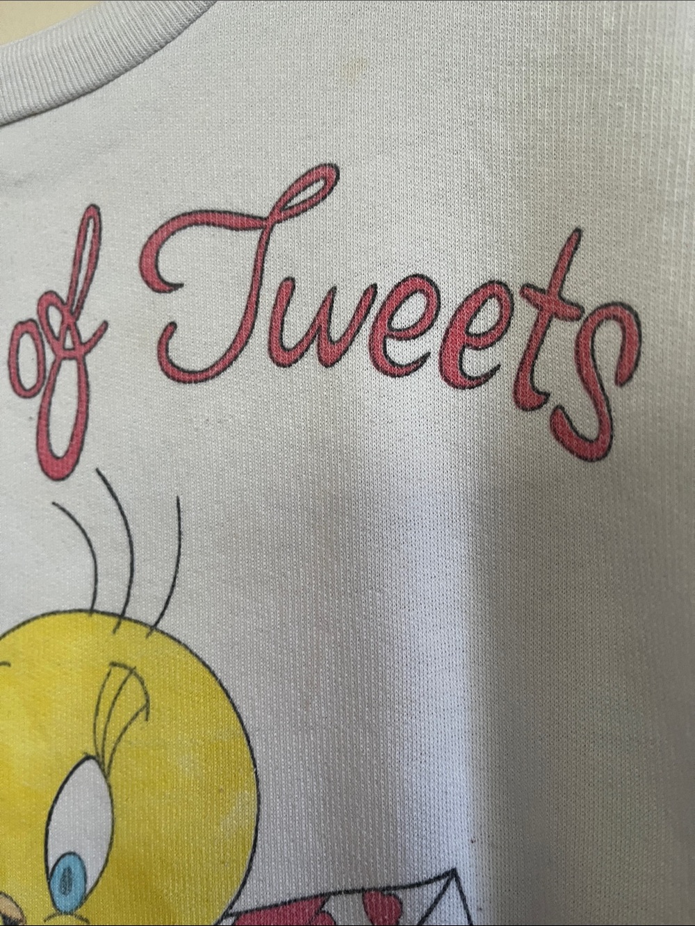 Warner Bros. Tweety 'A Box of Tweets' White Graphic Sweatshirt - Picture 4 of 11